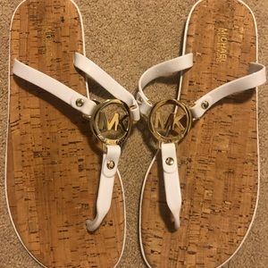 Michael Kors white sandals size 9